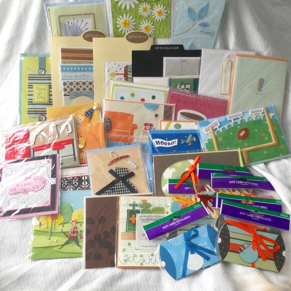 Ephemera Lot Junk Journal Scrapbook Greeting Cards 35+ pieces - Picture 1 of 13